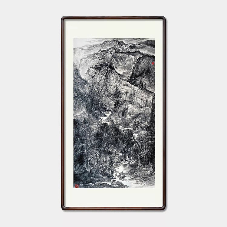 画院研究员 中国画学会理事 中国艺术研究院贾又福山水画工作室 田肃 精品山水作品