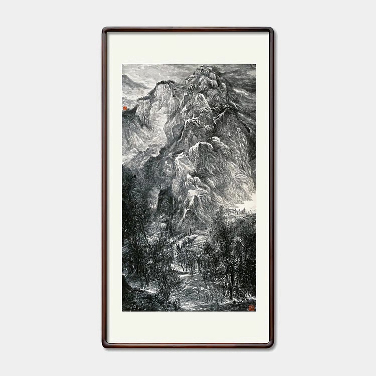 画院研究员 中国画学会理事 中国艺术研究院贾又福山水画工作室 田肃 精品山水作品