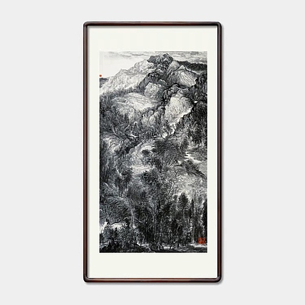 画院研究员 中国画学会理事 中国艺术研究院贾又福山水画工作室 田肃 精品山水作品