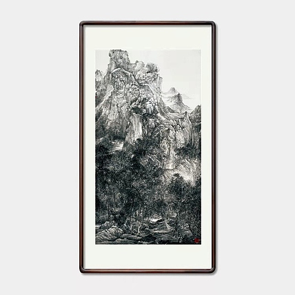 画院研究员 中国画学会理事 中国艺术研究院贾又福山水画工作室 田肃 精品山水作品