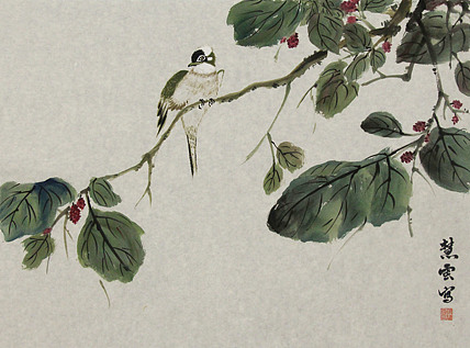 当代花鸟画家 徐慧 小写意花鸟