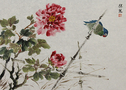 当代花鸟画家 徐慧 小写意花鸟