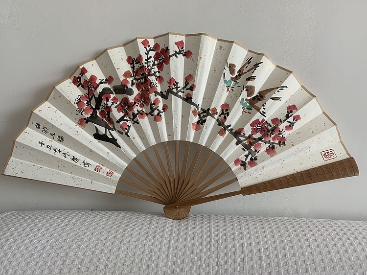 佟广伟 〈梅开五福〉省市美协会员,张大千第四代传人。