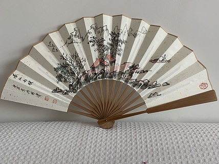 佟广伟 〈春江水暖〉省市美协会员，张大千第四代传人。