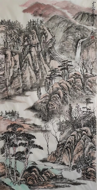 范立志 山高叠翠