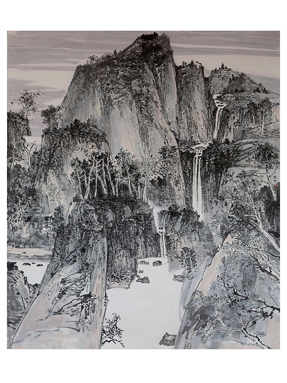 王铭海工作室国展班 包头市美协会员 闫洁 巨幅山水作品