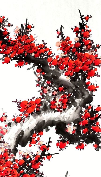 高晓林 （3117）国家一级美术师，江苏省美协会员《报春图》