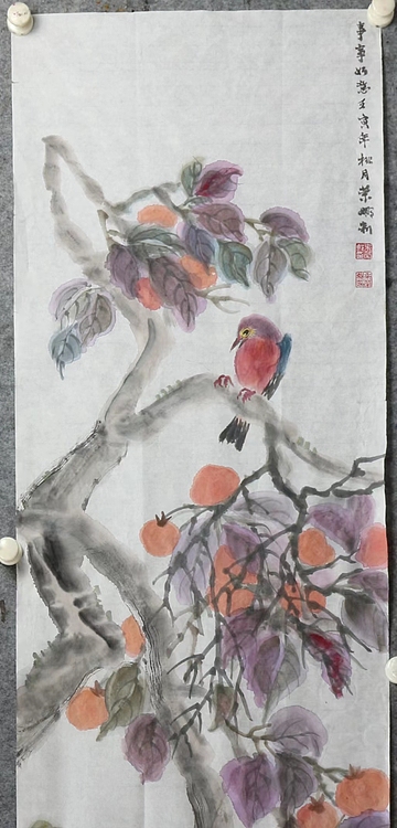 人大高研班 西安美协会员 来荣娜 花鸟画作品