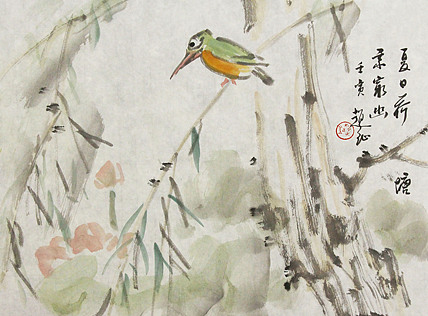 中美协会员 赵钲 写意花鸟国画
