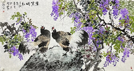 王路平   广东省书画家协会副主席   带合影