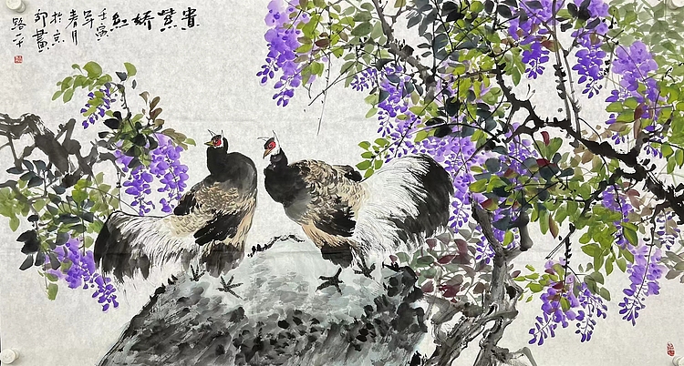 王路平   广东省书画家协会副主席   带合影