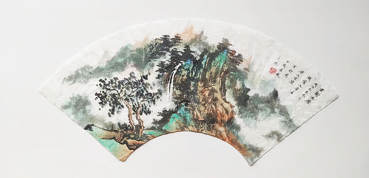 山东省青年美术家协会会员 梁吉章 精品山水