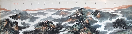 山东省青年美术家协会会员 梁吉章 精品山水