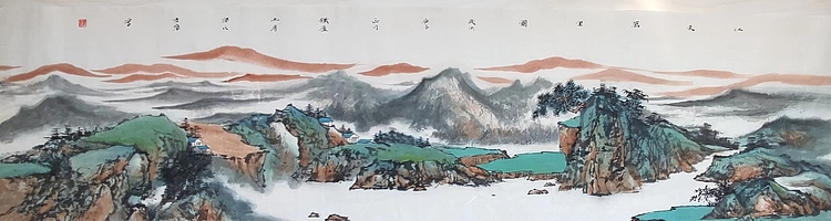 山东省青年美术家协会会员 梁吉章 精品山水