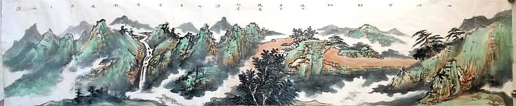 山东省青年美术家协会会员 梁吉章 精品山水