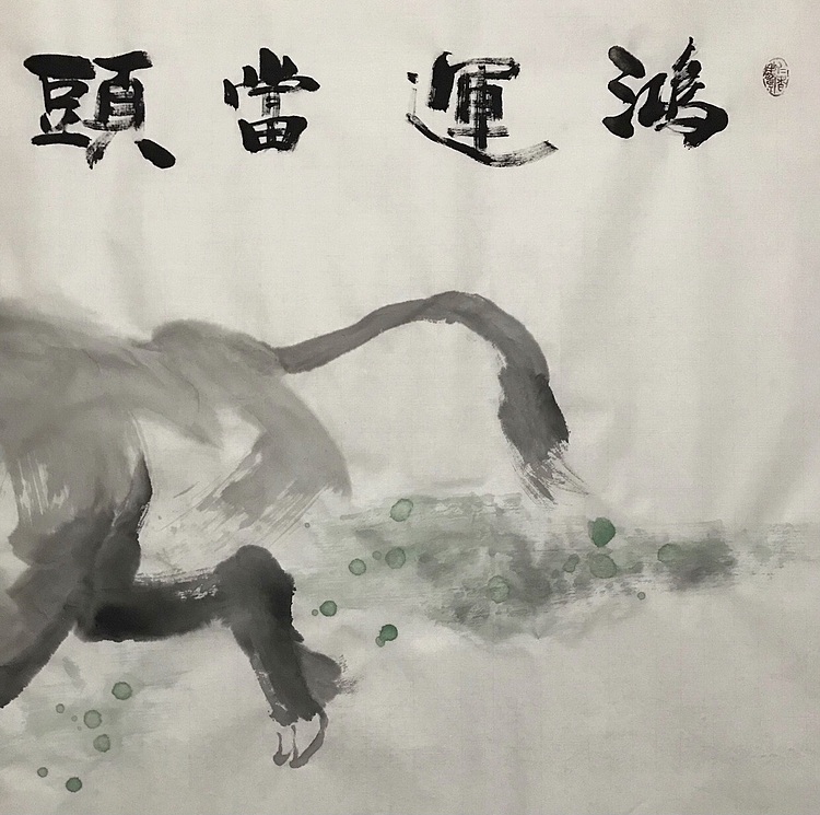 中国书画收藏家协会会员 泓靖 鸿运当头