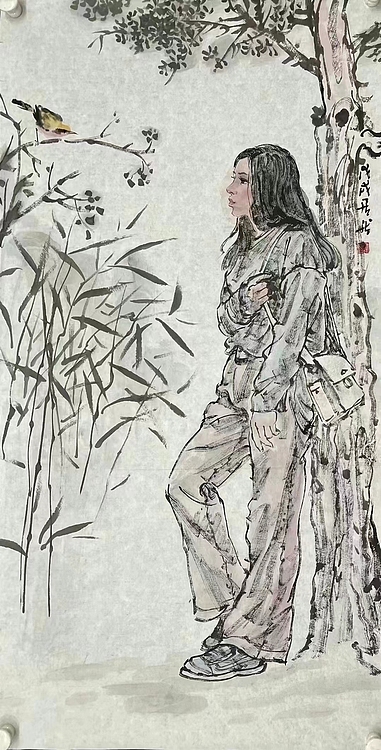 中国美协会员，赤峰市美协副主席 &mdash;&mdash;王居龙