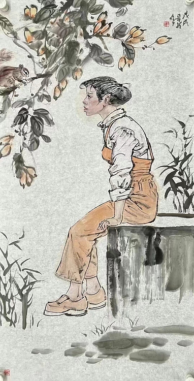 中国美协会员，赤峰市美协副主席 &mdash;&mdash;王居龙