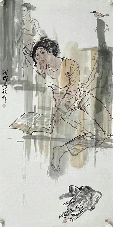 中国美协会员，赤峰市美协副主席 &mdash;&mdash;王居龙
