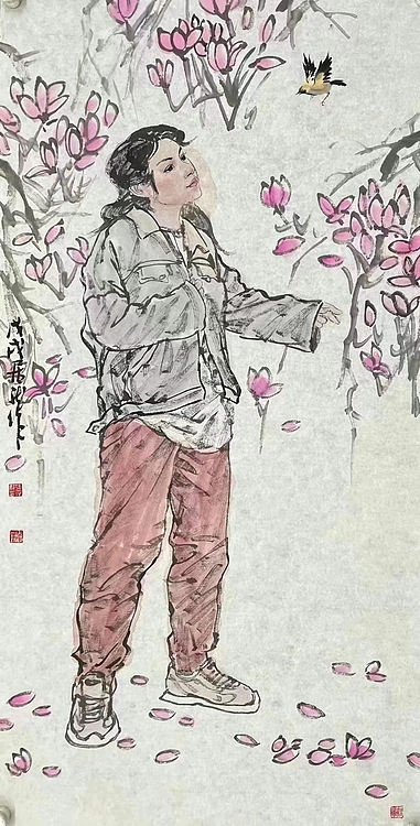 中国美协会员，赤峰市美协副主席 &mdash;&mdash;王居龙