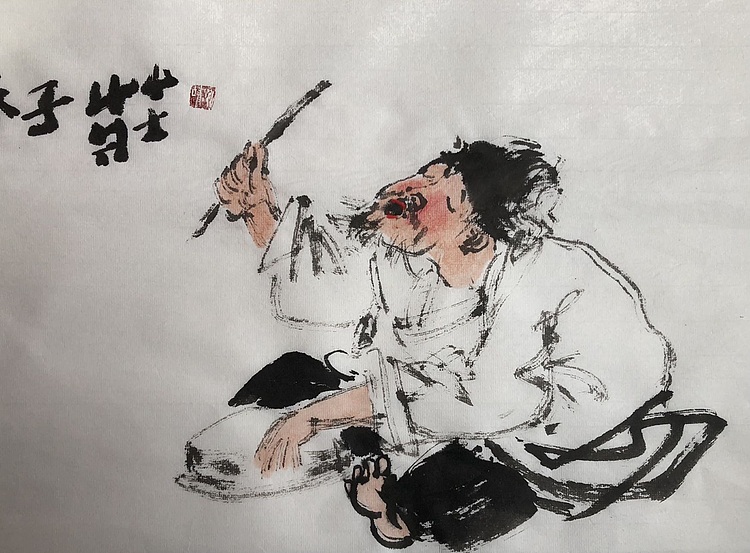 中国书画收藏家协会会员 泓靖 人物小趣