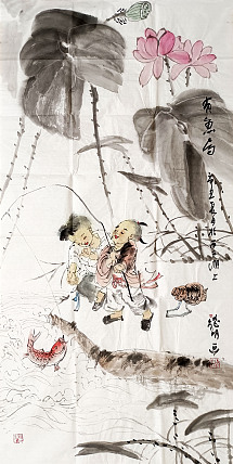 刘德明名称：有鱼图作者亲供，带合影