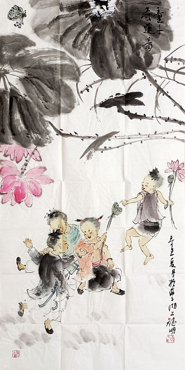 刘德明名称：莲花作者亲供，带合影