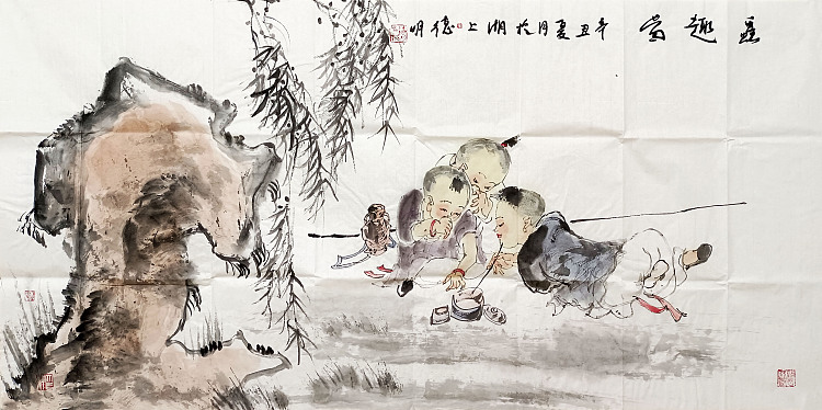 刘德明名称：虫趣图作者亲供，带合影
