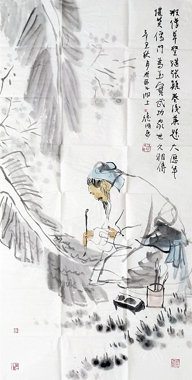 刘德明名称：书蕉作者亲供，带合影