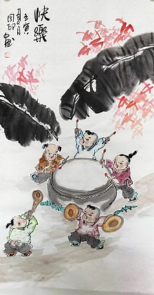 河北省美术家协会会员 侯同印 人物国画作品