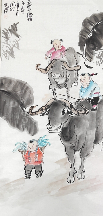 河北省美术家协会会员 侯同印 人物国画作品