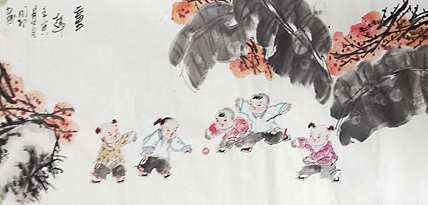 河北省美术家协会会员 侯同印 人物国画作品