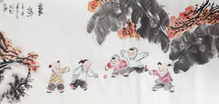 河北省美术家协会会员 侯同印 人物国画作品