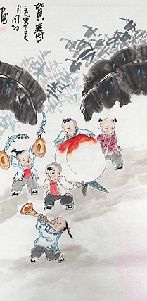 河北省美术家协会会员 侯同印 人物国画作品
