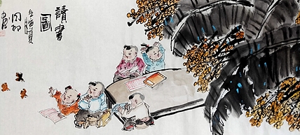 河北省美术家协会会员 侯同印 人物国画作品