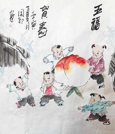 河北省美术家协会会员 侯同印 人物国画作品
