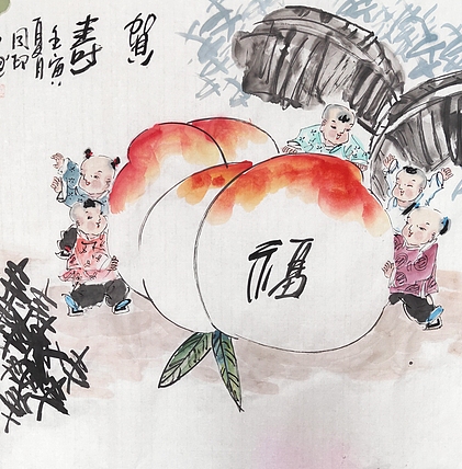 河北省美术家协会会员 侯同印 人物国画作品