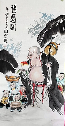 河北省美术家协会会员 侯同印 人物国画作品