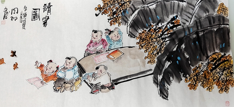 河北省美术家协会会员 侯同印 人物国画作品