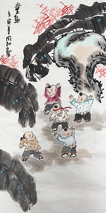 河北省美术家协会会员 侯同印 人物国画作品