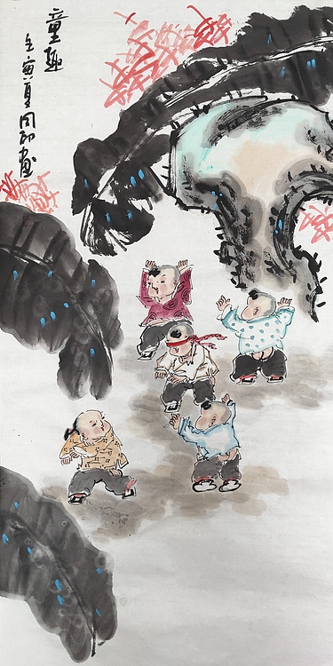 河北省美术家协会会员 侯同印 人物国画作品