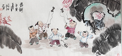 河北省美术家协会会员 侯同印 人物国画作品