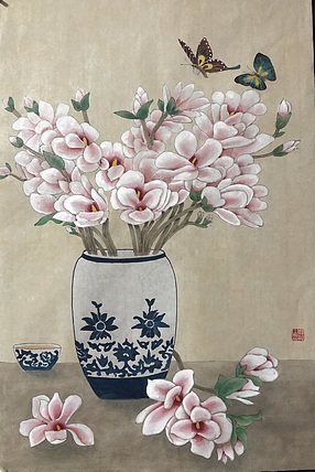 雪中寒蕊 青瓷花韵