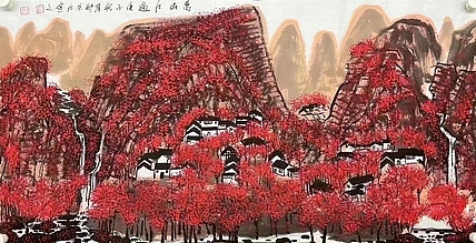 郝东红    中国美术家协会会员    带合影