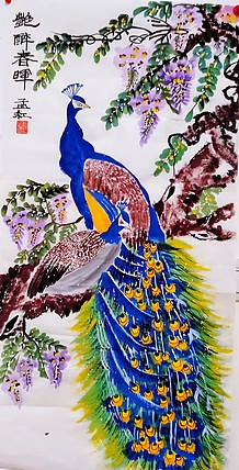 职业书画家 孟红 《艳醉春晖》