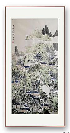 画院研究员 中国画学会理事 中国艺术研究院贾又福山水画工作室 田肃 精品山水作品
