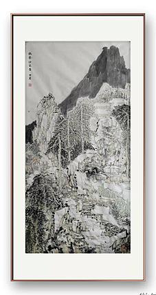 画院研究员 中国画学会理事 中国艺术研究院贾又福山水画工作室 田肃 精品山水作品