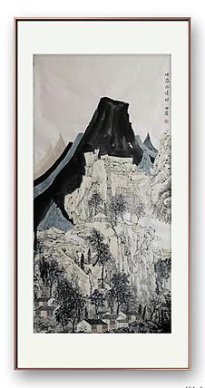 画院研究员 中国画学会理事 中国艺术研究院贾又福山水画工作室 田肃 精品山水作品