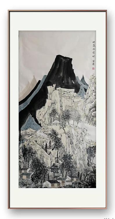 画院研究员 中国画学会理事 中国艺术研究院贾又福山水画工作室 田肃 精品山水作品