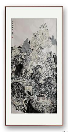 画院研究员 中国画学会理事 中国艺术研究院贾又福山水画工作室 田肃 精品山水作品